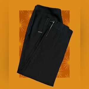 LAFAYETTE 148 NY 8 Black Zipper Ankles Closure Business Casual Pants Wmn Office